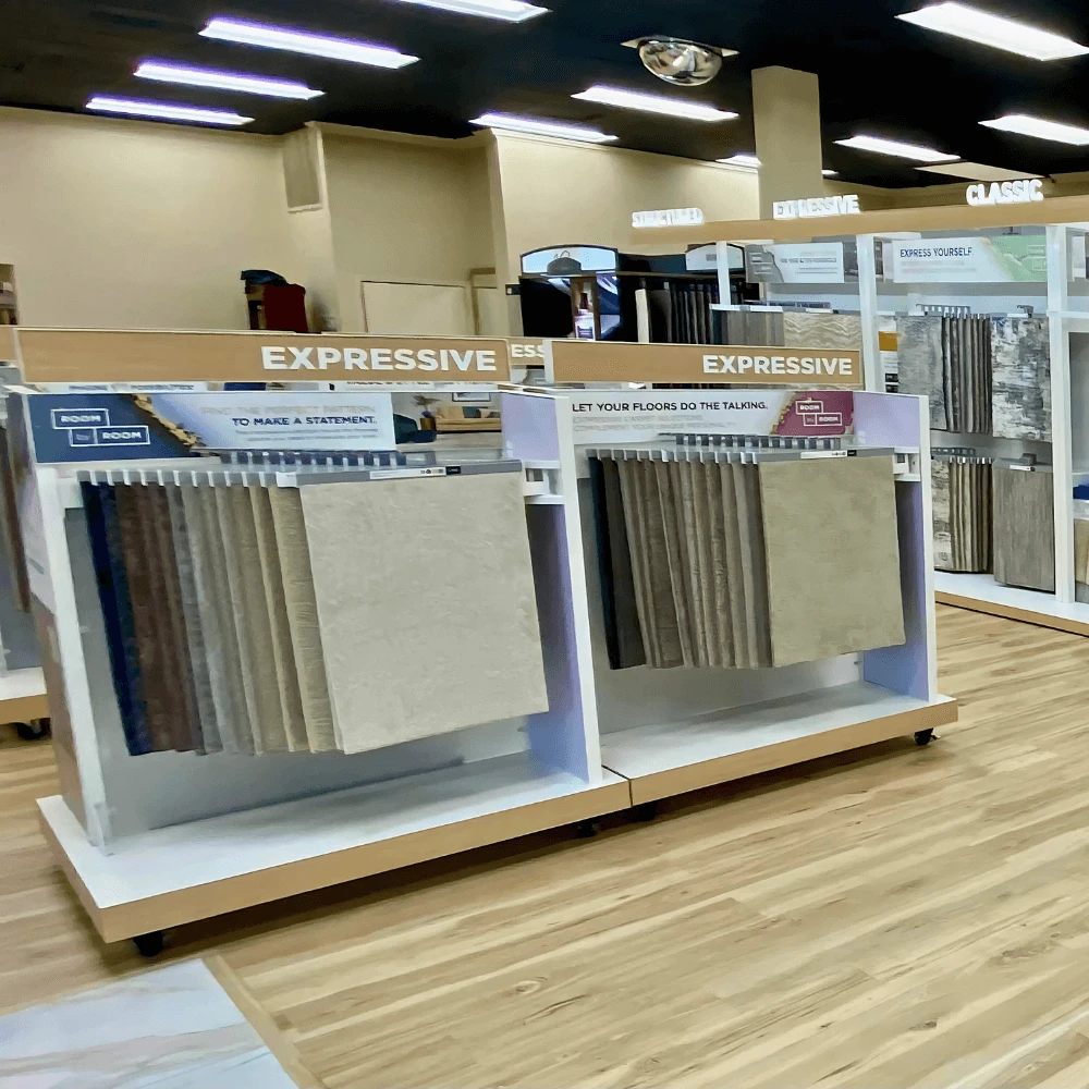 Modern Flooring Showroom Displays